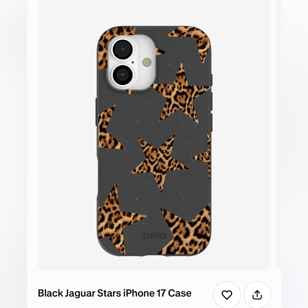 Brand New IPhone 17 Pela Black Jaguar Stars iPhone Case